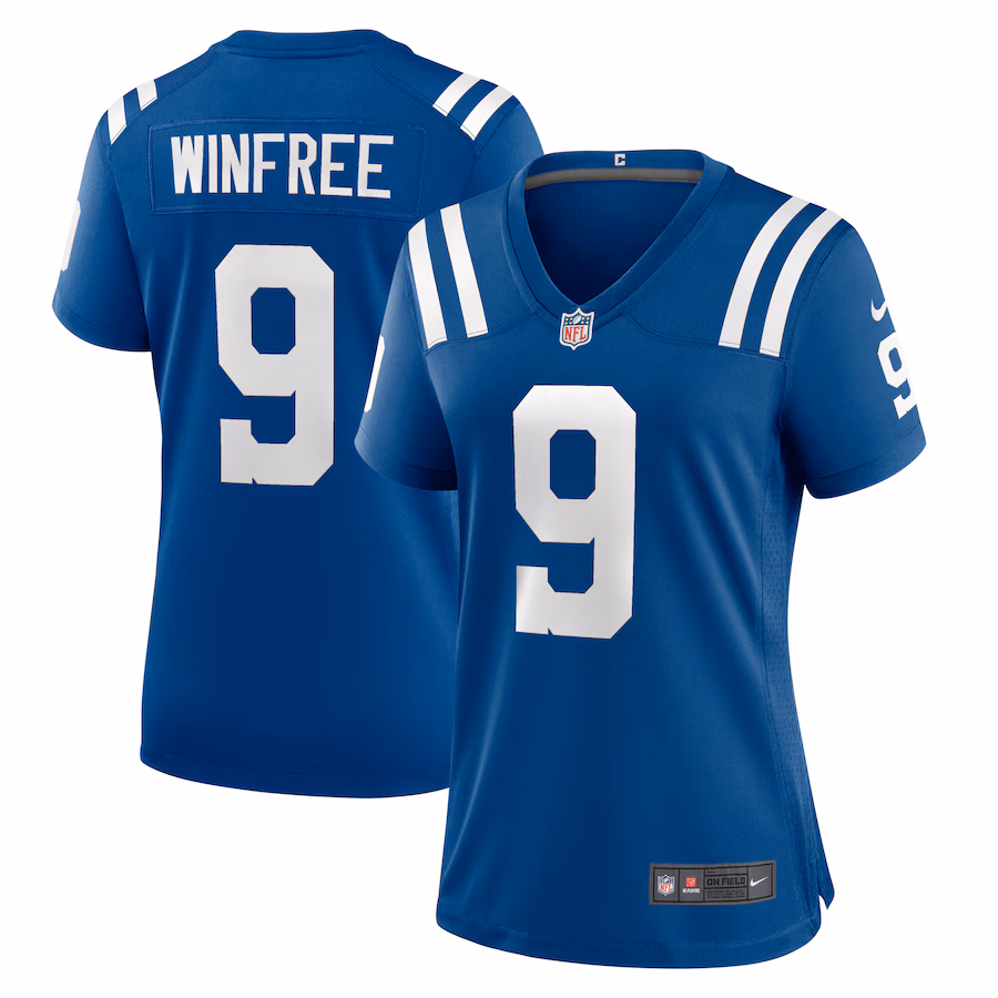 Women's Indianapolis Colts Juwann Winfree Nike  Royal Team Game Jersey - Puhuasuan