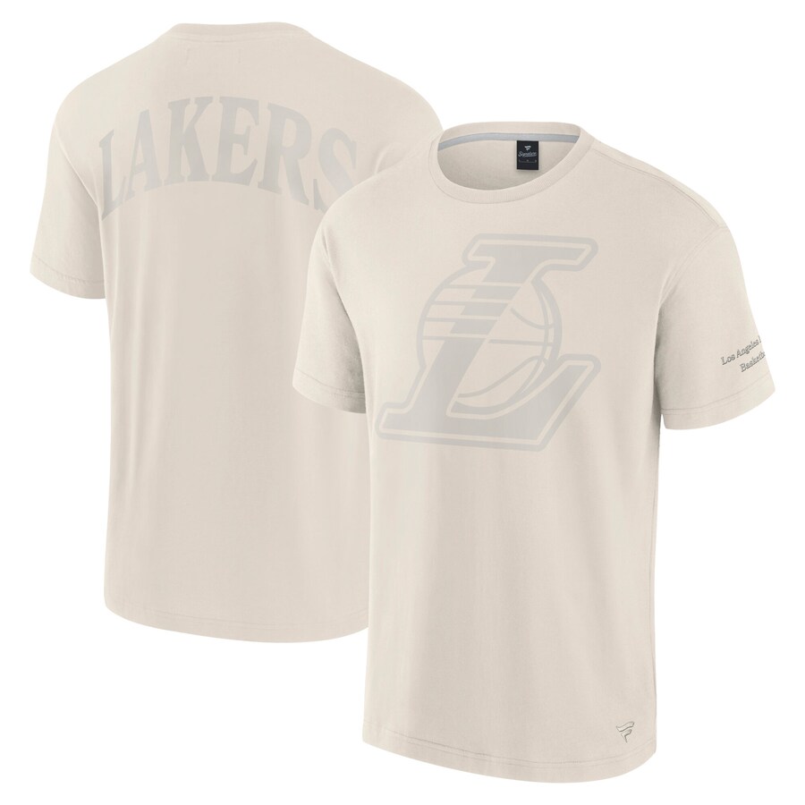 Men's Los Angeles Lakers Fanatics Cream Elements Iconic T-Shirt - Puhuasuan