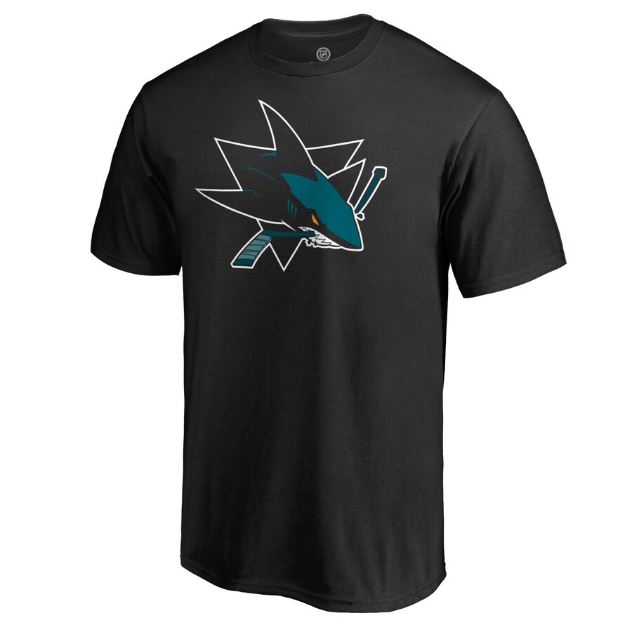 Men's San Jose Sharks Black Team Alternate T-Shirt - Puhuasuan