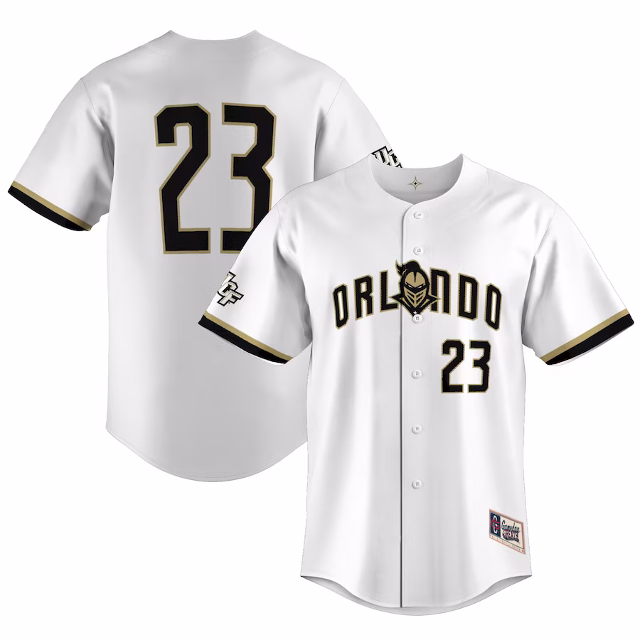 #23 UCF Knights GameDay Greats Unisex Lightweight Baseball Replica Jersey - White - Puhuasuan