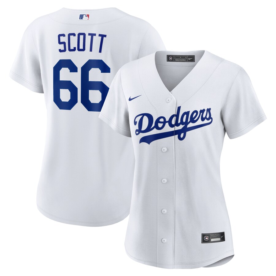 Women's Los Angeles Dodgers Tanner Scott Nike White Home Replica Jersey - Puhuasuan