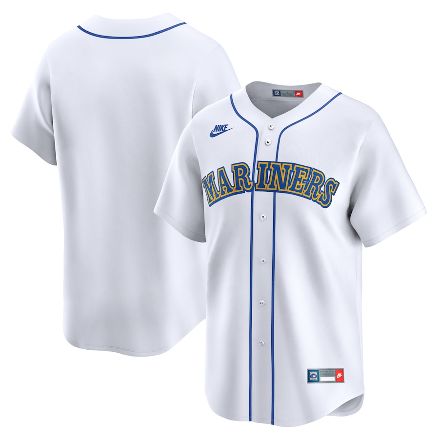 Men's Seattle Mariners Nike White Cooperstown Collection Limited Jersey - Puhuasuan