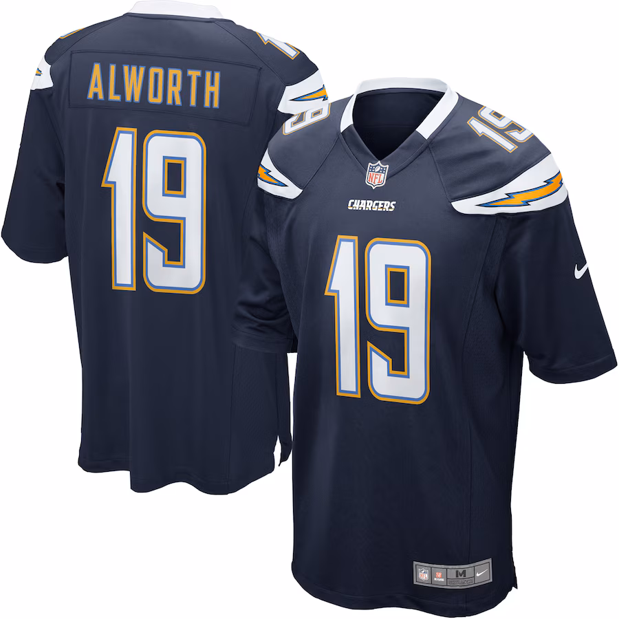 Men's San Diego Chargers Lance Alworth Nike Navy Gridiron Classics Retired Player Game Jersey - Puhuasuan