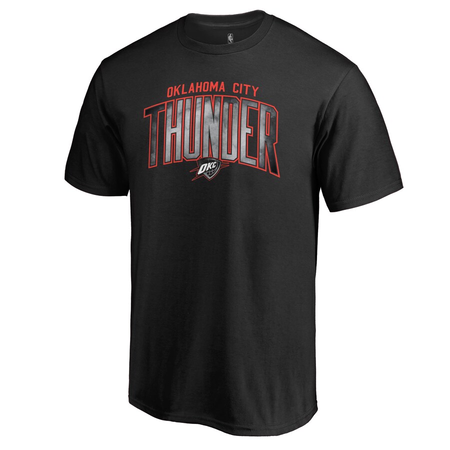 Men's Oklahoma City Thunder Black Arch Smoke T-Shirt - Puhuasuan