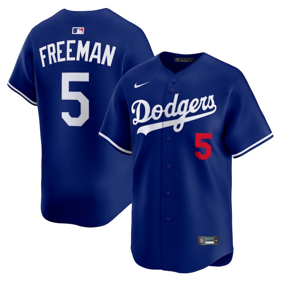 Men's Los Angeles Dodgers Freddie Freeman Nike Royal Alternate Limited Player Jersey - Puhuasuan