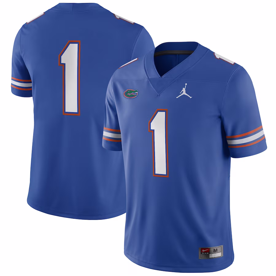 #1 Florida Gators Jordan Brand Game Jersey - Royal - Puhuasuan