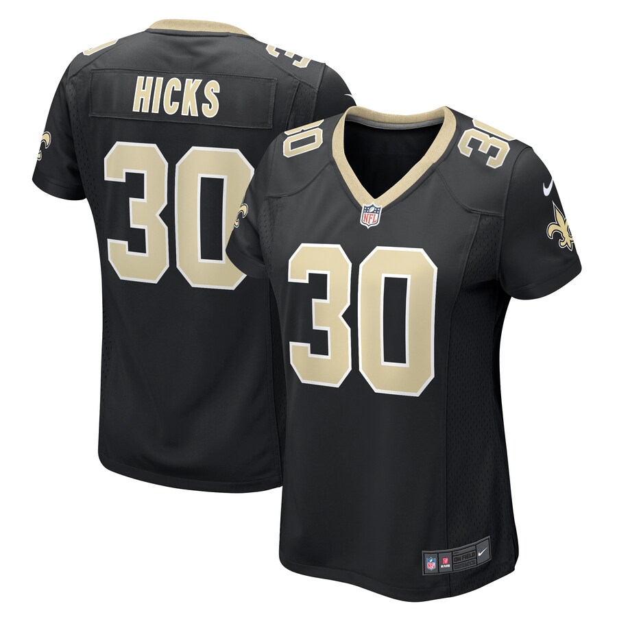 Women's New Orleans Saints Faion Hicks Nike  Black  Game Jersey - Puhuasuan