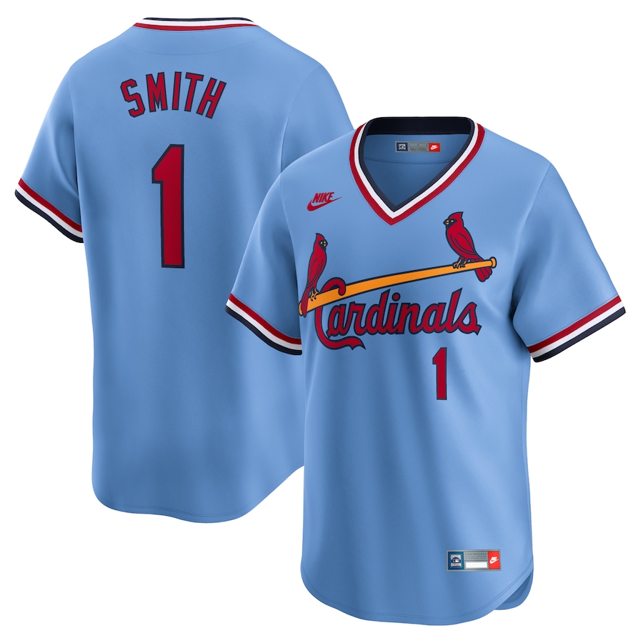 Men's St. Louis Cardinals Ozzie Smith Nike Royal Throwback Cooperstown Limited Jersey - Puhuasuan