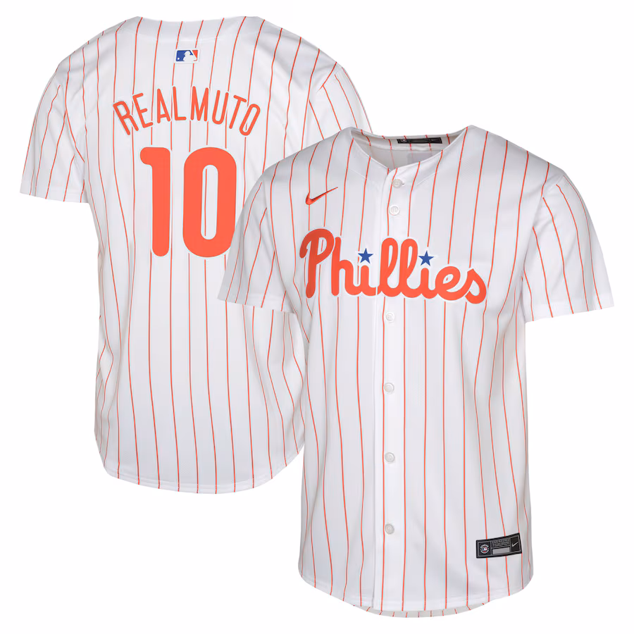 Youth Philadelphia Phillies J.T. Realmuto Nike White Home Limited Jersey - Puhuasuan