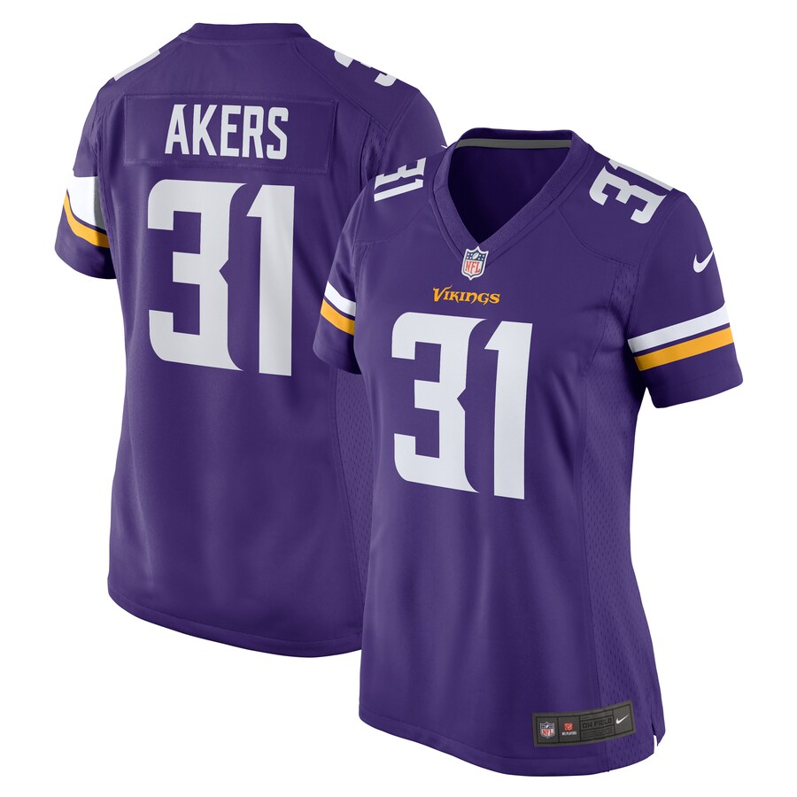 Women's Minnesota Vikings Cam Akers Nike  Purple  Game Jersey - Puhuasuan