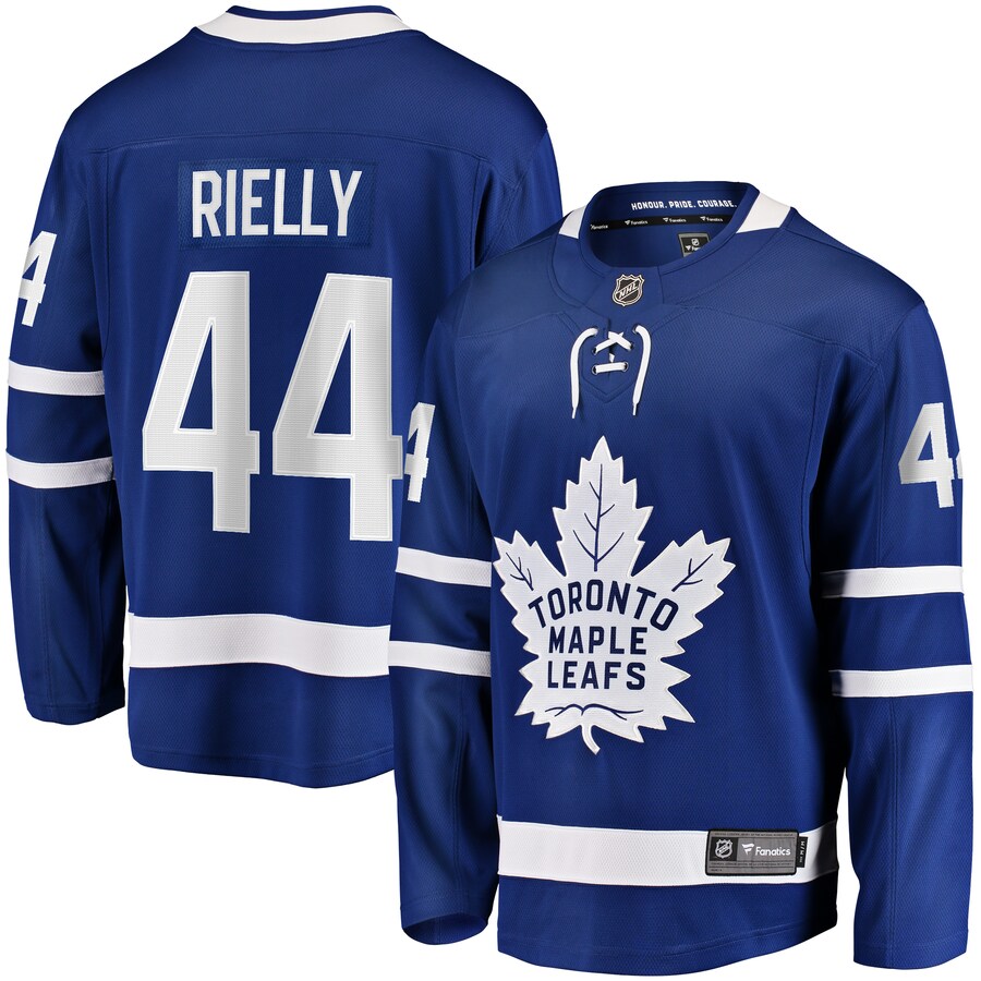 Men's Toronto Maple Leafs Morgan Rielly Fanatics Branded Blue Home Breakaway Player Jersey - Puhuasuan