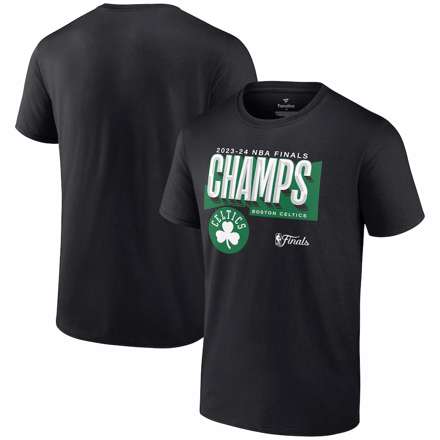 Men's Boston Celtics Fanatics Black 2024 NBA Finals Champions Big & Tall Pick & Roll Defense T-Shirt - Puhuasuan