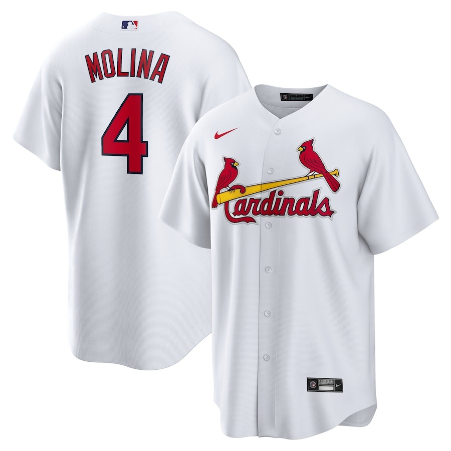 Men's St. Louis Cardinals Yadier Molina Nike Cream Alternate Replica Player Name Jersey - Puhuasuan