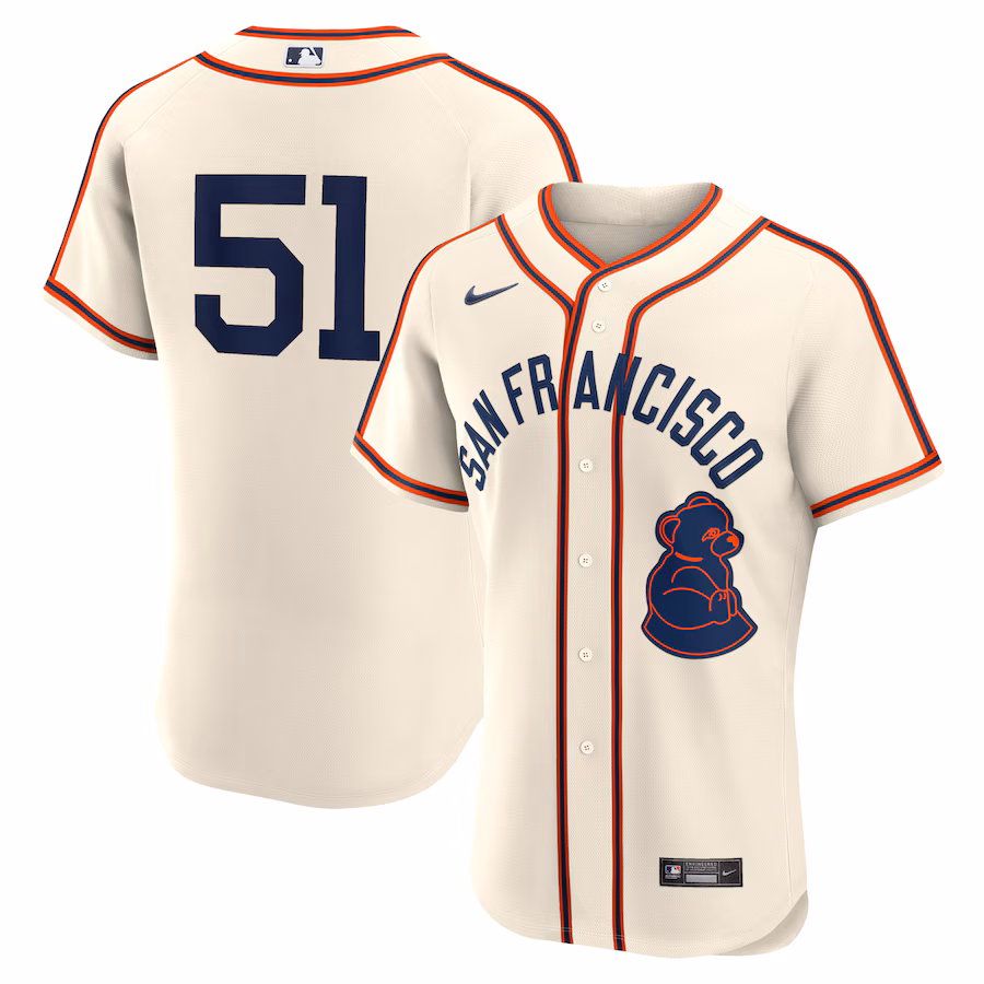 Men's San Francisco Giants Jung Hoo Lee Nike Cream 2024 Rickwood Classic Authentic Player Jersey - Puhuasuan