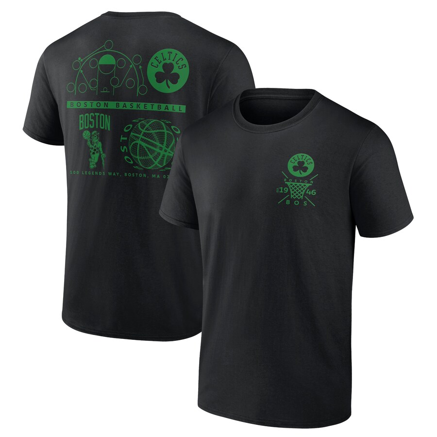 Men's Boston Celtics  Black Street Collective T-Shirt - Puhuasuan