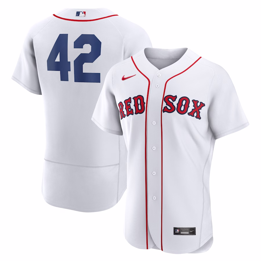 Men's Boston Red Sox Nike White 2023 Jackie Robinson Day Authentic Jersey - Puhuasuan