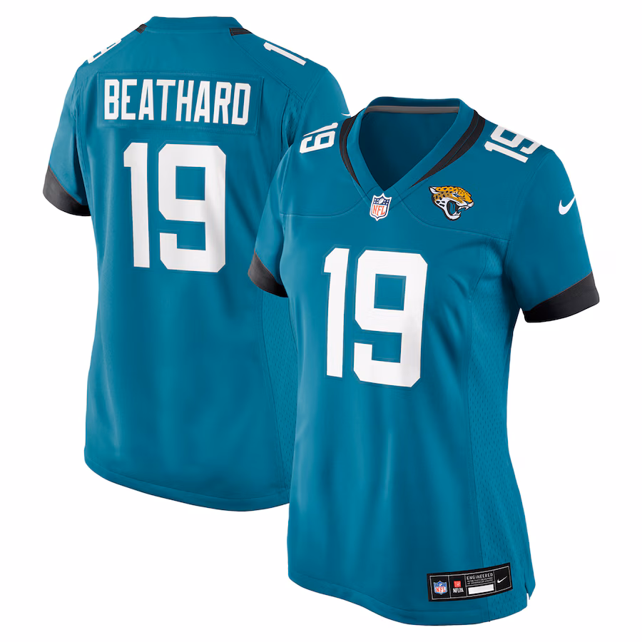 Women's Jacksonville Jaguars C.J. Beathard Nike Teal Game Jersey - Puhuasuan