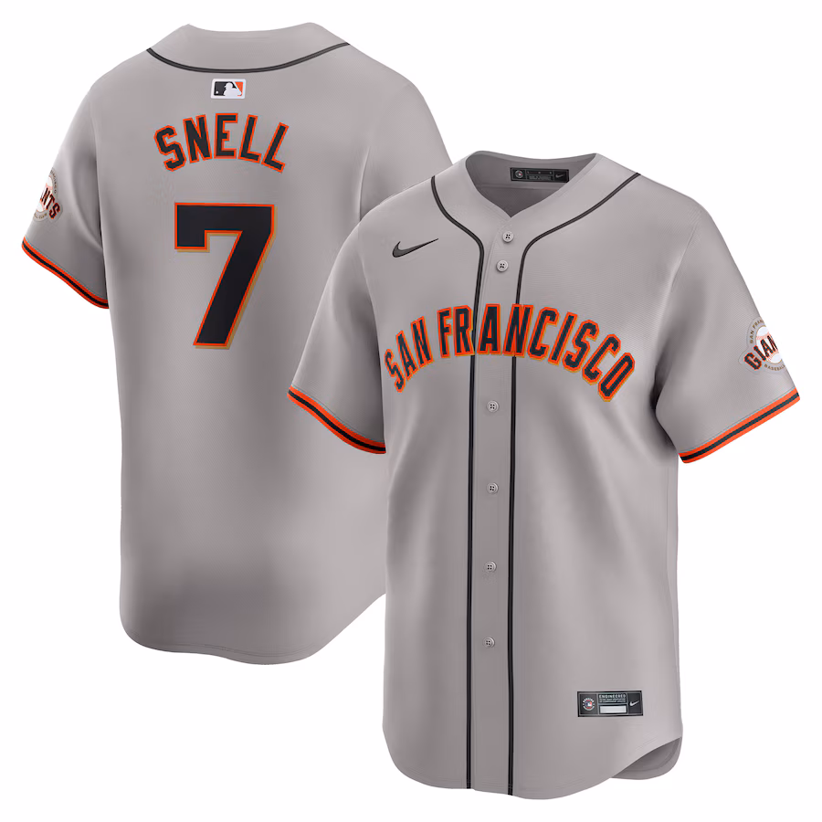 Men's San Francisco Giants Blake Snell Nike Gray Away Limited Jersey - Puhuasuan