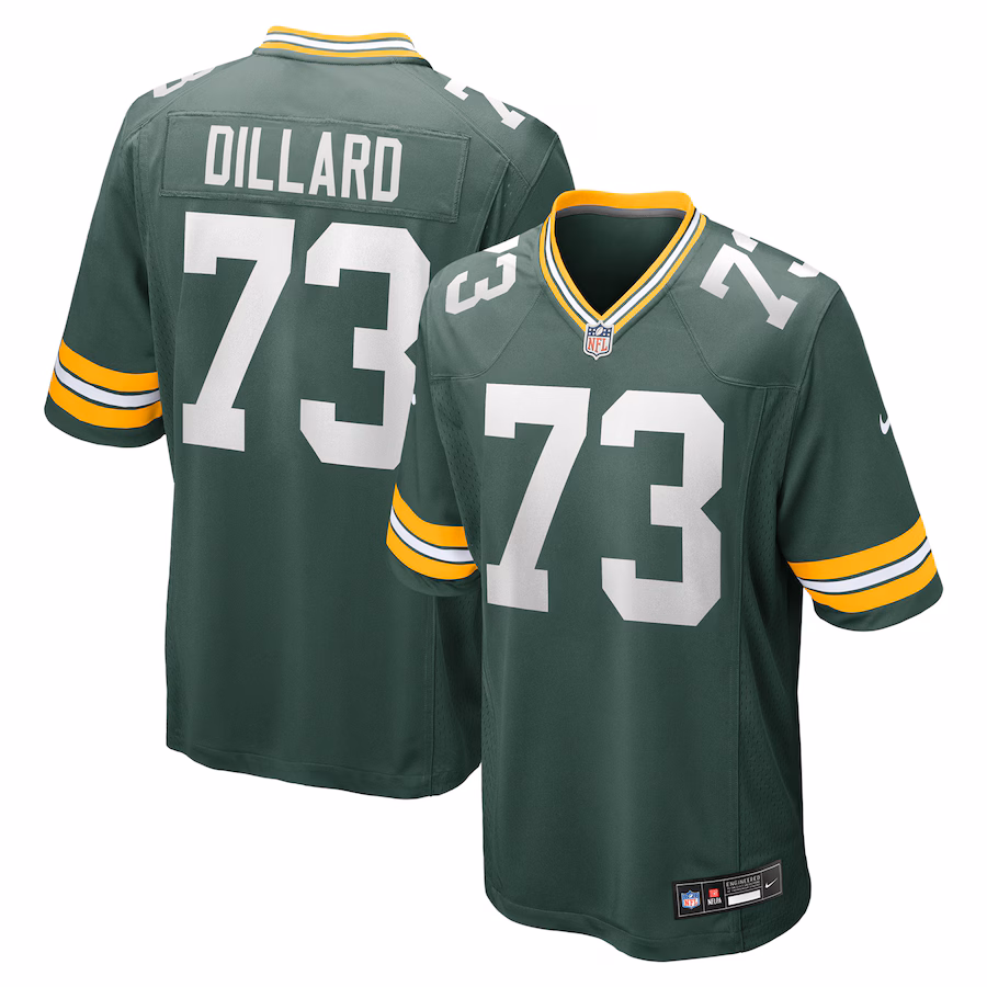 Men's Green Bay Packers Andre Dillard Nike Green Game Jersey - Puhuasuan