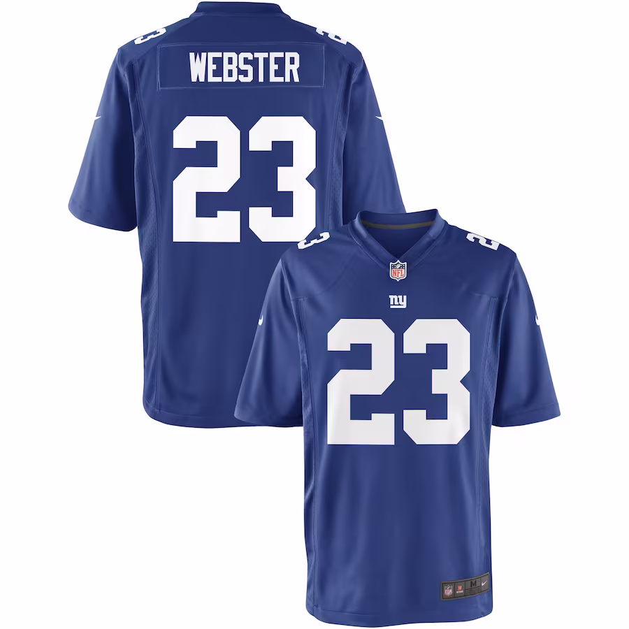Nike Youth New York Giants Corey Webster Team Color Game Jersey - Puhuasuan