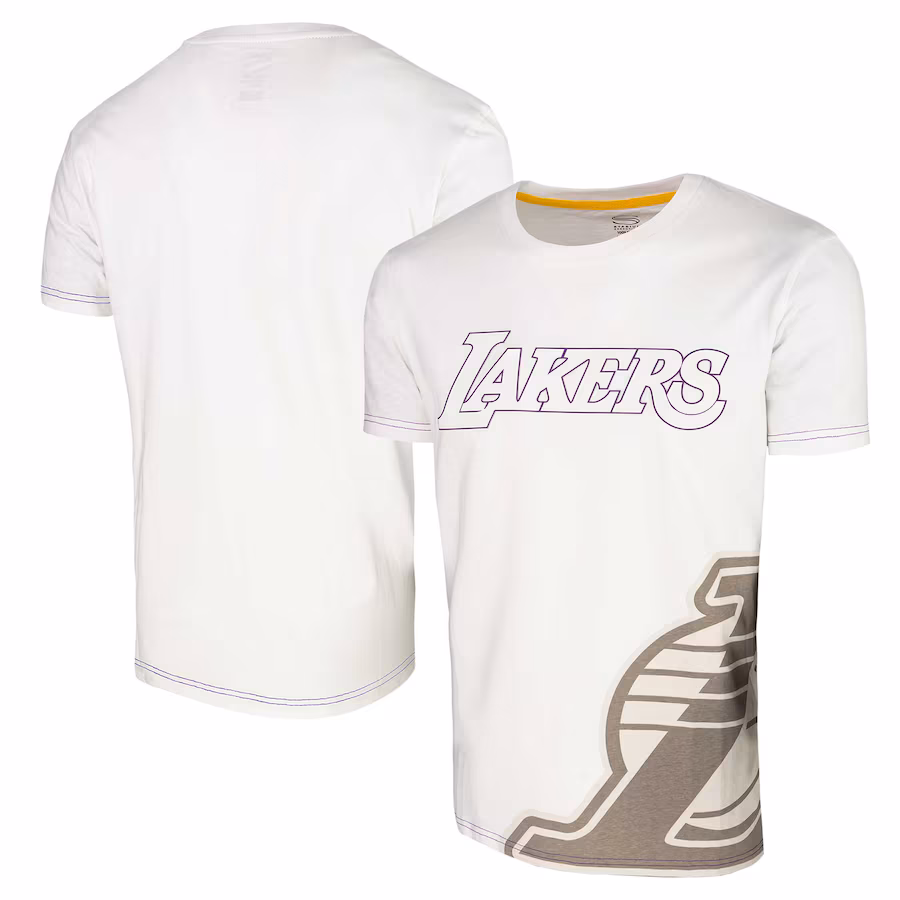 Unisex Los Angeles Lakers Stadium Essentials White Scoreboard T-Shirt - Puhuasuan