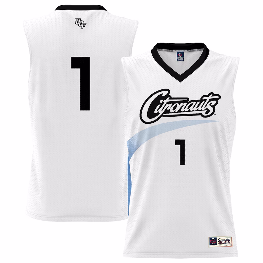#1  UCF Knights GameDay Greats  Lightweight Basketball Jersey - White - Puhuasuan