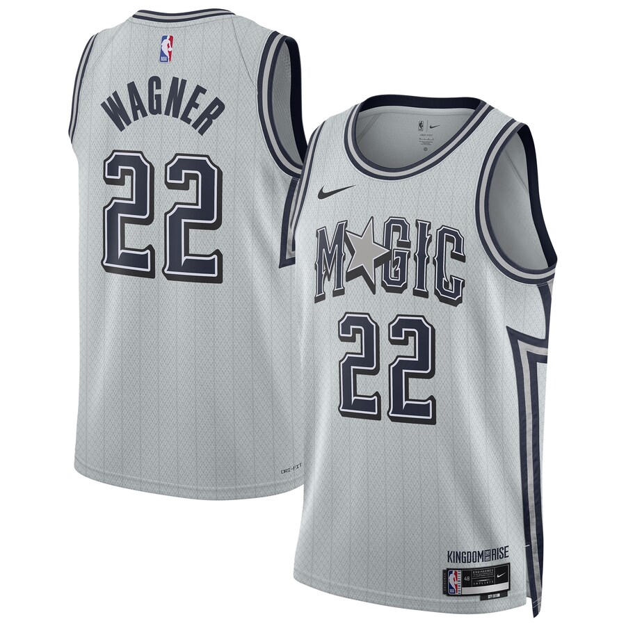 Unisex Orlando Magic Franz Wagner Nike Silver 2024/25 Swingman Player Jersey - City Edition - Puhuasuan