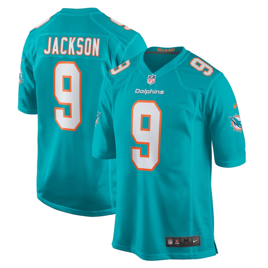 Men's Miami Dolphins Calvin Jackson Nike Aqua Home Game Player Jersey - Puhuasuan