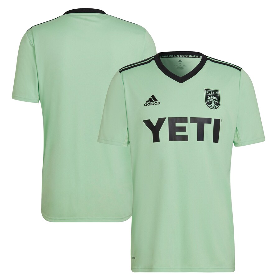 Men's Austin FC adidas Mint 2022 The Sentimiento Kit Replica Blank Jersey - Puhuasuan