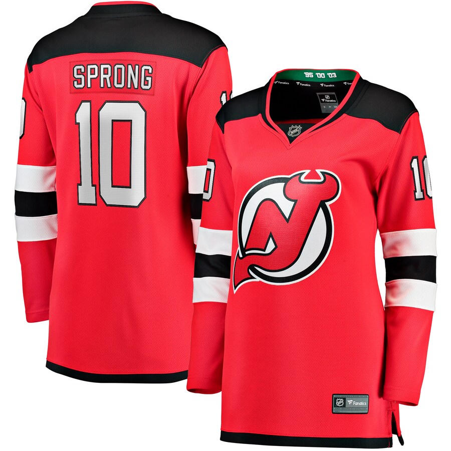 Women's New Jersey Devils Daniel Sprong Fanatics Red Home Breakaway Player Jersey - Puhuasuan