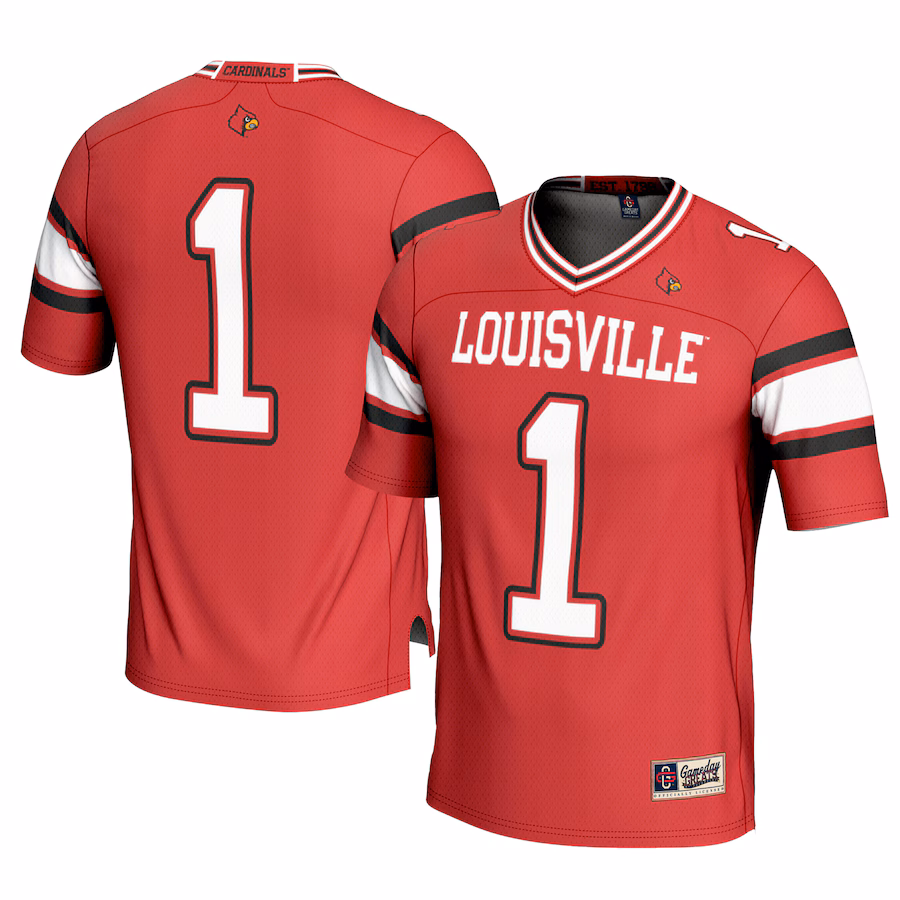 Youth GameDay Greats #1 Red Louisville Cardinals Football Jersey - Puhuasuan