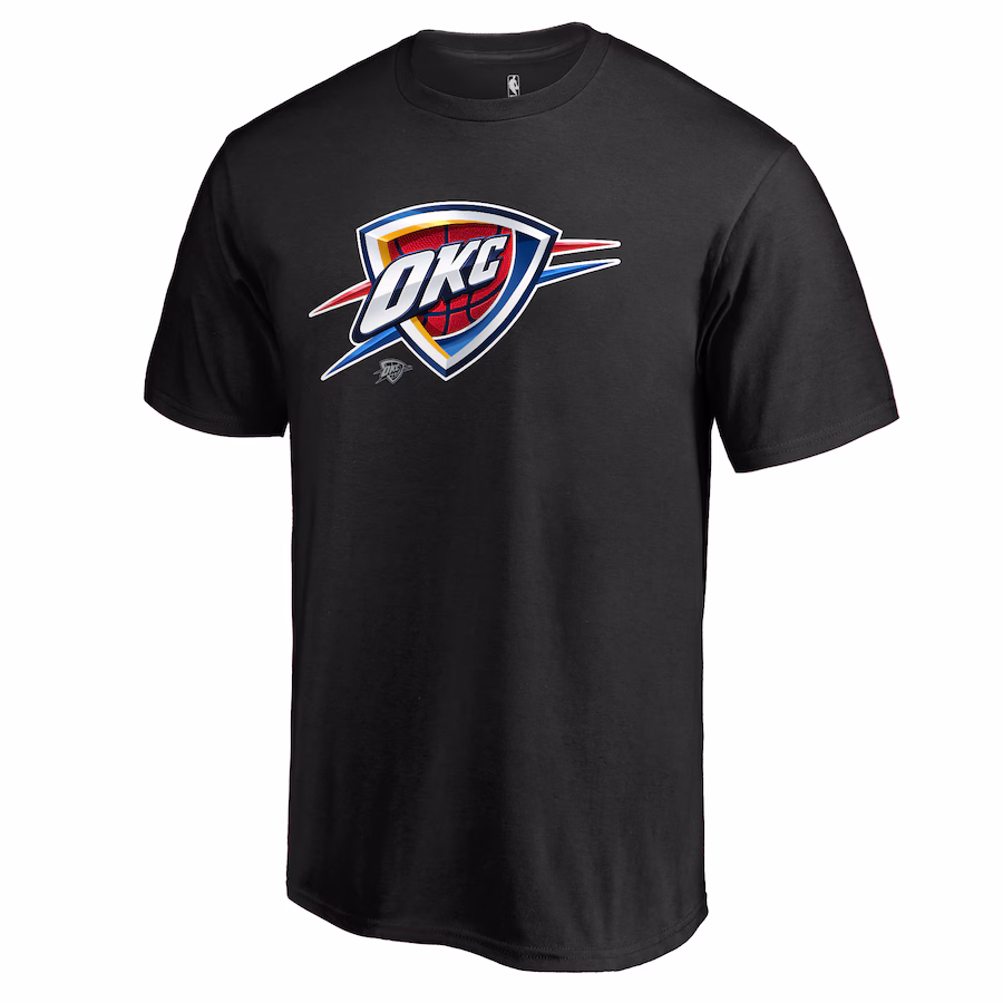 Men's Oklahoma City Thunder Black Midnight Mascot T-Shirt - Puhuasuan