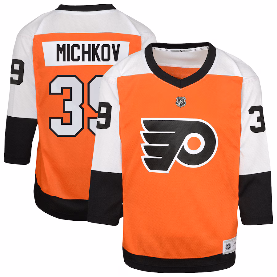 Youth Philadelphia Flyers Matvei Michkov Orange Home Replica Player Jersey - Puhuasuan