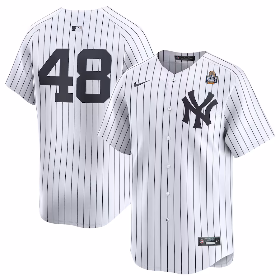 Men's New York Yankees Anthony Rizzo Nike White 2024 World Series Limited Player Jersey - Puhuasuan