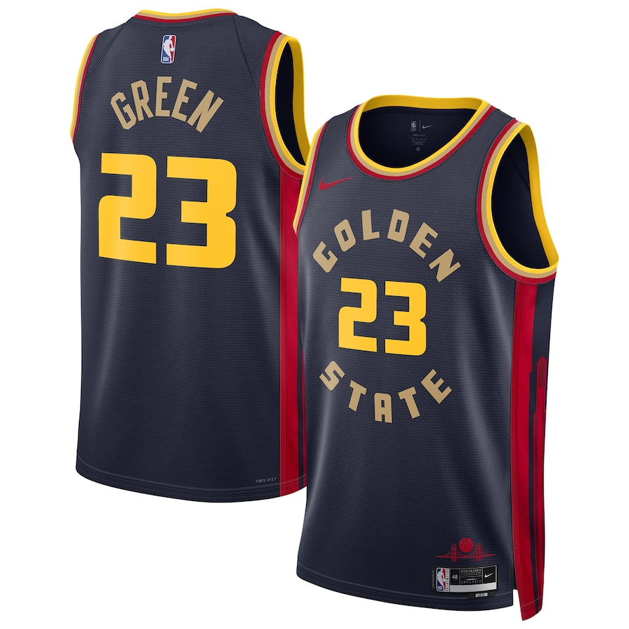 Unisex Golden State Warriors Draymond Green Nike Navy 2024/25 Swingman Player Jersey - City Edition - Puhuasuan
