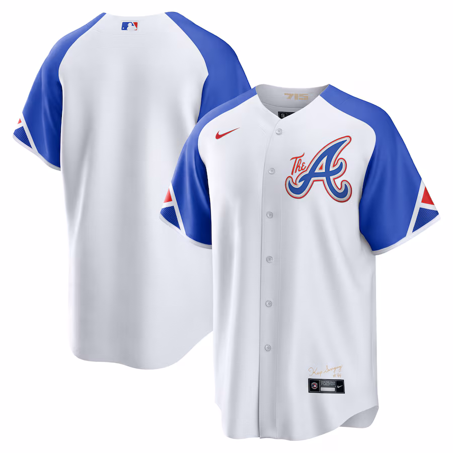 Men's Atlanta Braves  Nike White 2023 City Connect Replica Jersey - Puhuasuan