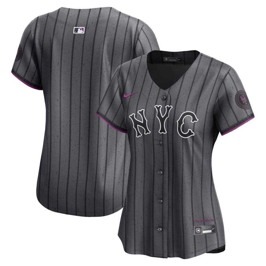 Women's New York Mets Nike Gray City Connect Limited Jersey - Puhuasuan