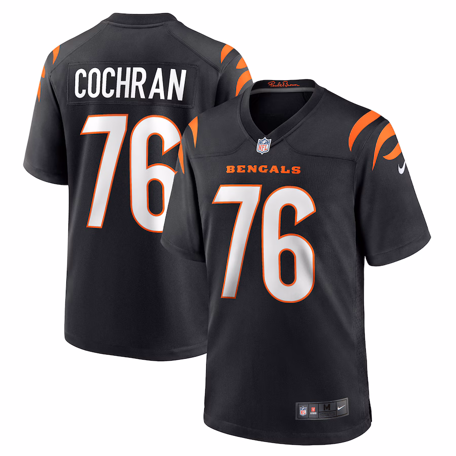 Men's Cincinnati Bengals Devin Cochran Nike Black Game Player Jersey - Puhuasuan