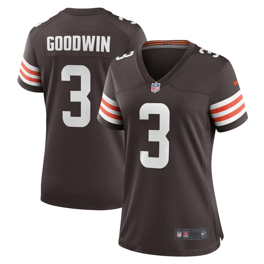 Women's Cleveland Browns Marquise Goodwin Nike Brown Game Jersey - Puhuasuan