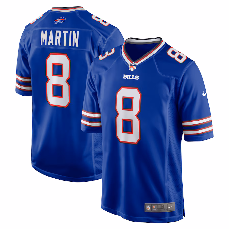 Men's Buffalo Bills Sam Martin Nike Royal Game Player Jersey - Puhuasuan