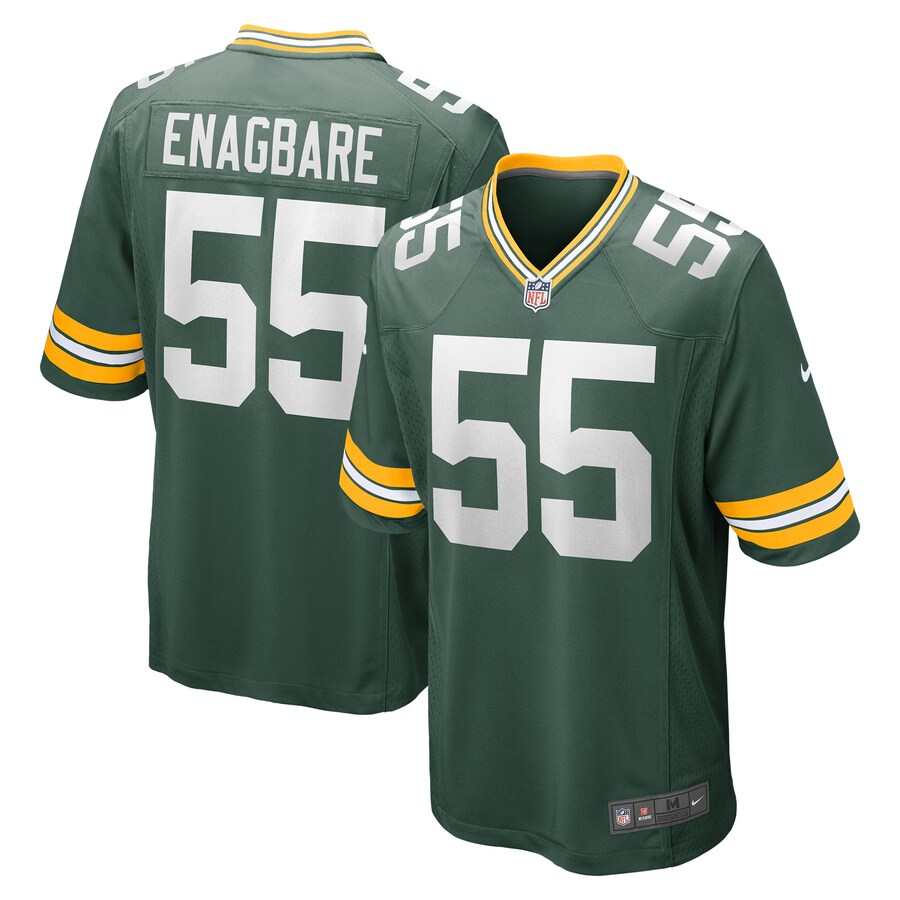 Men's Green Bay Packers Kingsley Enagbare Nike Green Game Player Jersey - Puhuasuan