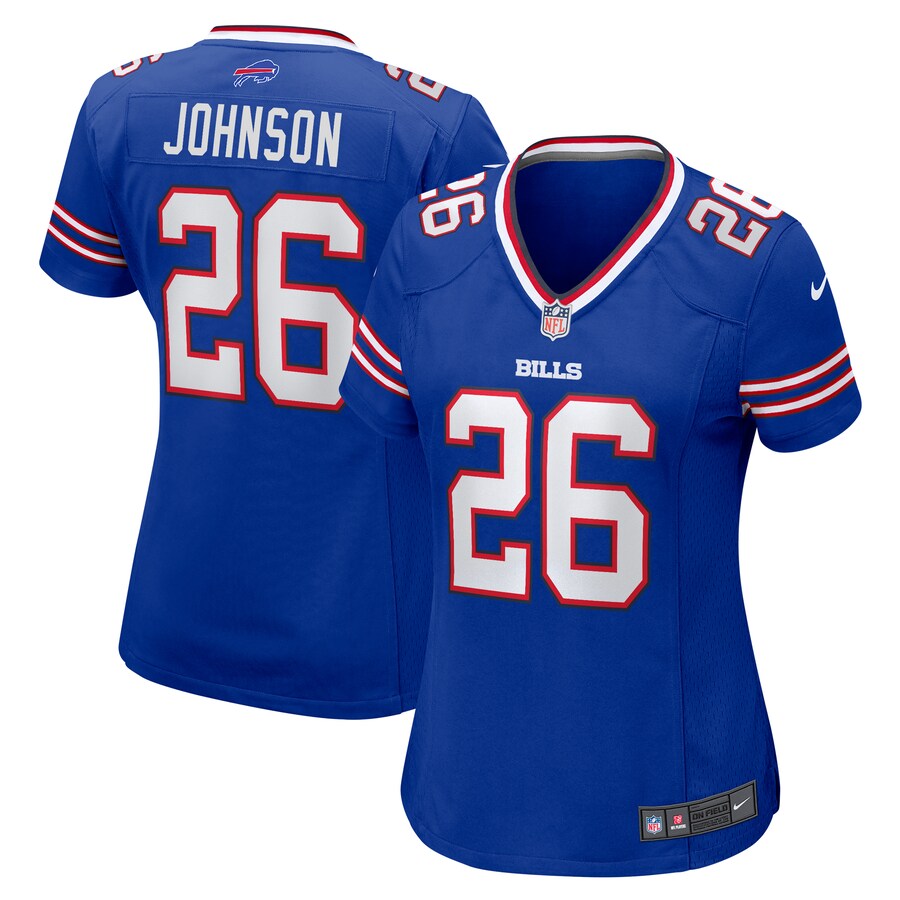 Women's Buffalo Bills Ty Johnson Nike  Royal Team Game Jersey - Puhuasuan