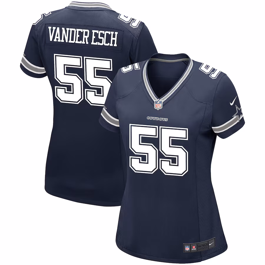 Women's Dallas Cowboys Leighton Vander Esch Nike Navy Game Player Jersey - Puhuasuan