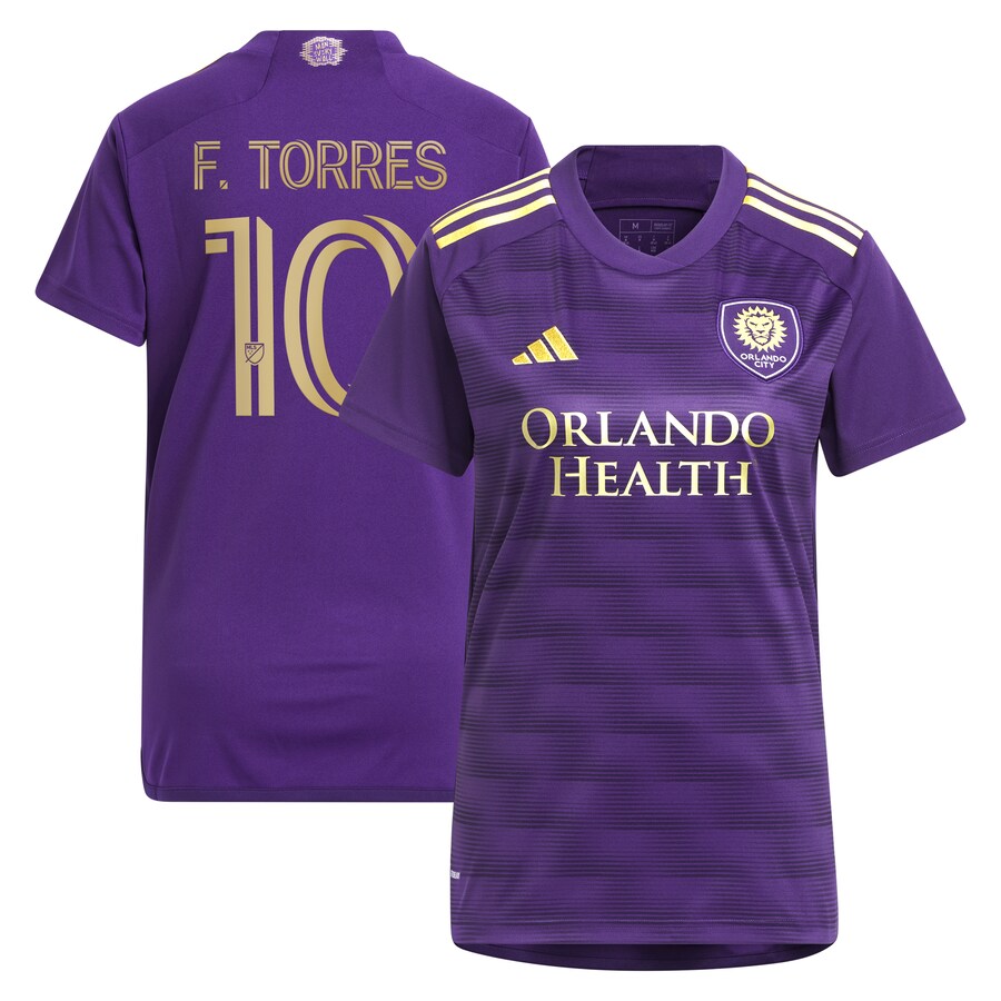 Women's Orlando City SC Facundo Torres adidas Purple 2024 The Wall Kit Replica Player Jersey - Puhuasuan