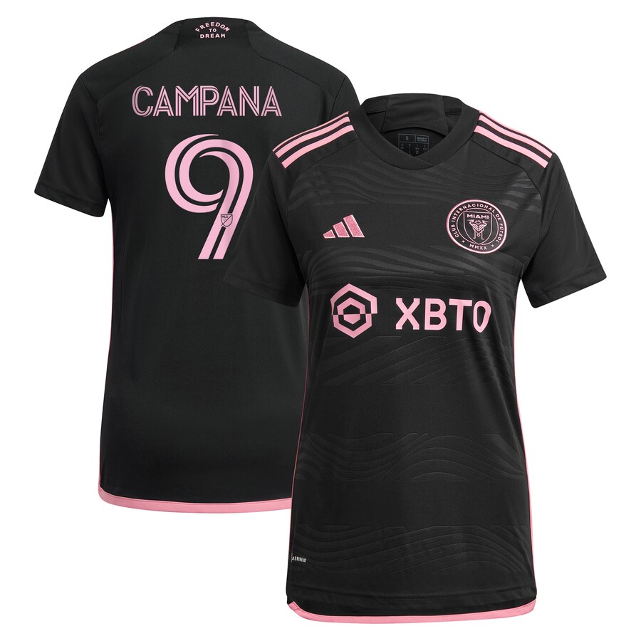 Women's Inter Miami CF Leonardo Campana adidas Black 2023 La Noche Replica Player Jersey - Puhuasuan