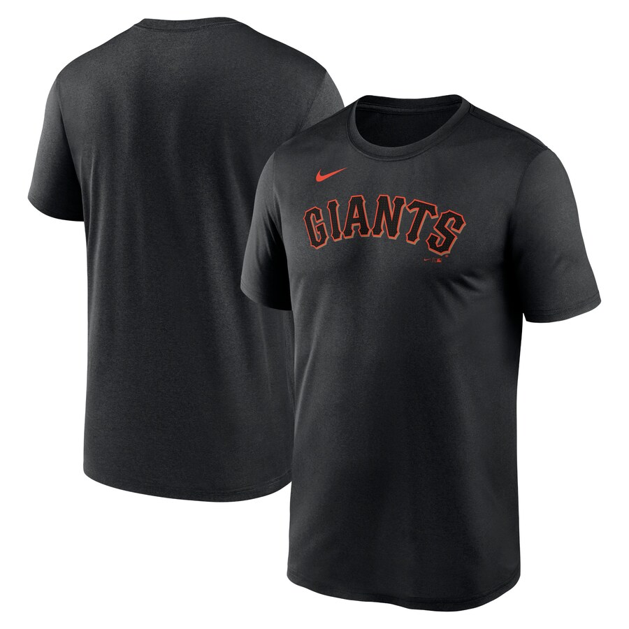 Men's San Francisco Giants Nike Black Legend Fuse Wordmark T-Shirt - Puhuasuan