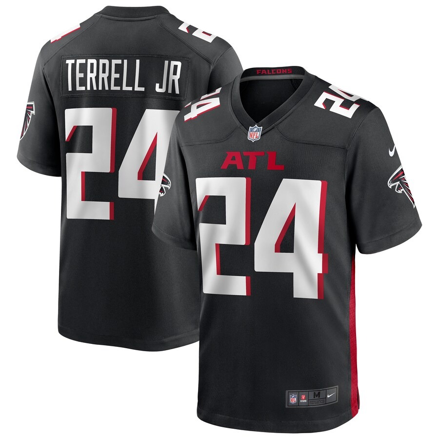 Men's Atlanta Falcons A.J. Terrell Jr. Nike Black Player Game Jersey - Puhuasuan