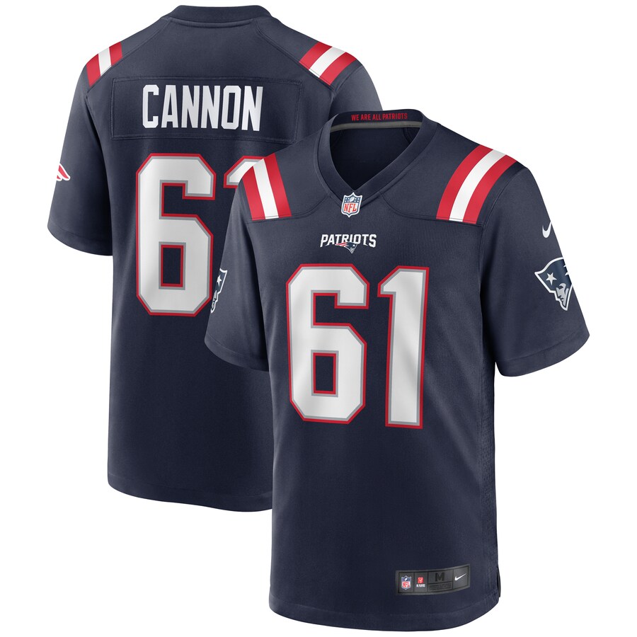 Men's New England Patriots Marcus Cannon Nike Navy Game Jersey - Puhuasuan