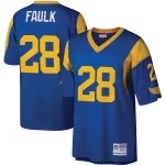 Men's Los Angeles Rams Marshall Faulk Mitchell & Ness Royal Legacy Replica Jersey - Puhuasuan