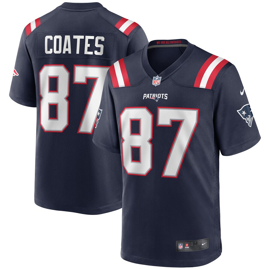 Men's New England Patriots Ben Coates Nike Navy Game Retired Player Jersey - Puhuasuan